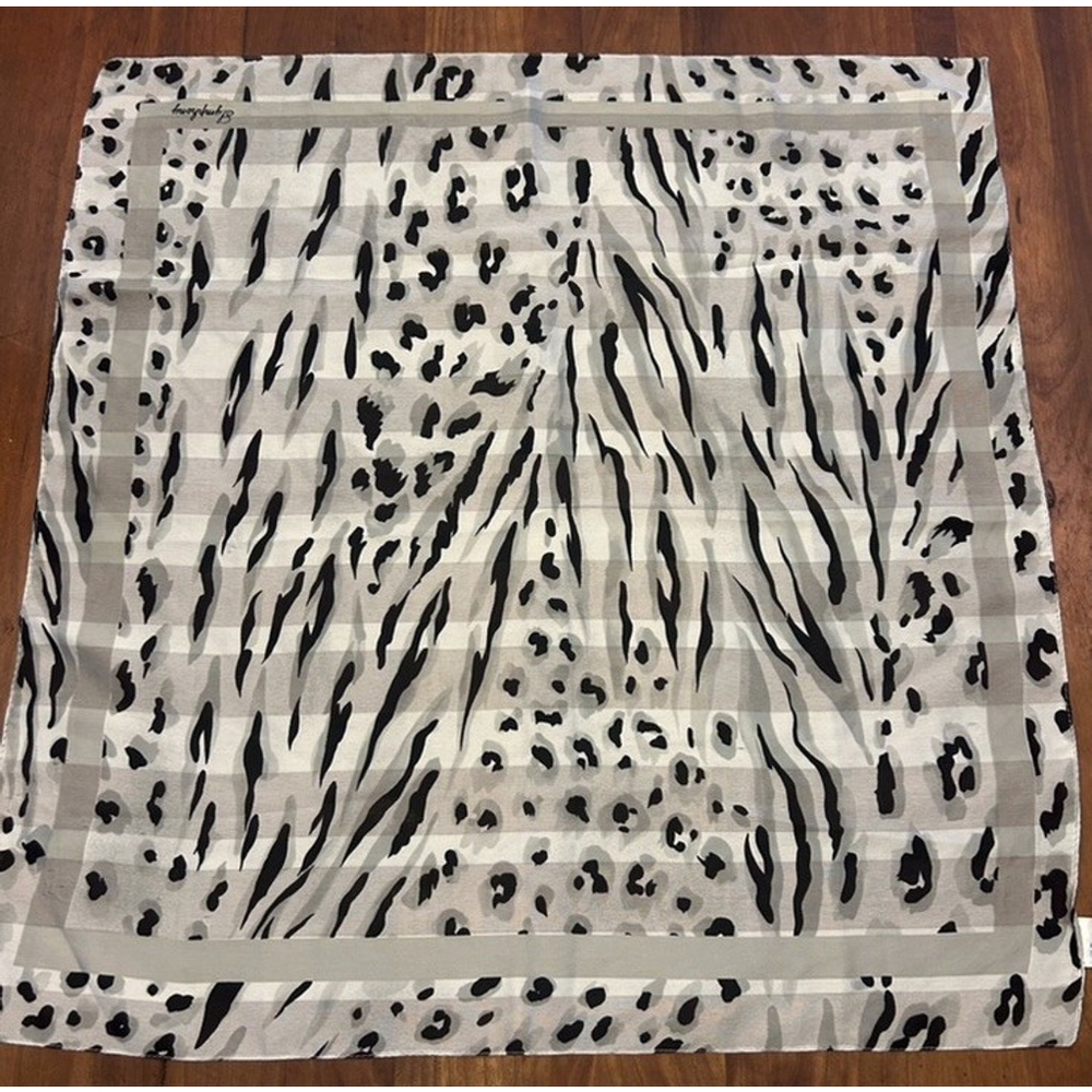 Symphony Scarf with animal print Design- 23”x23”